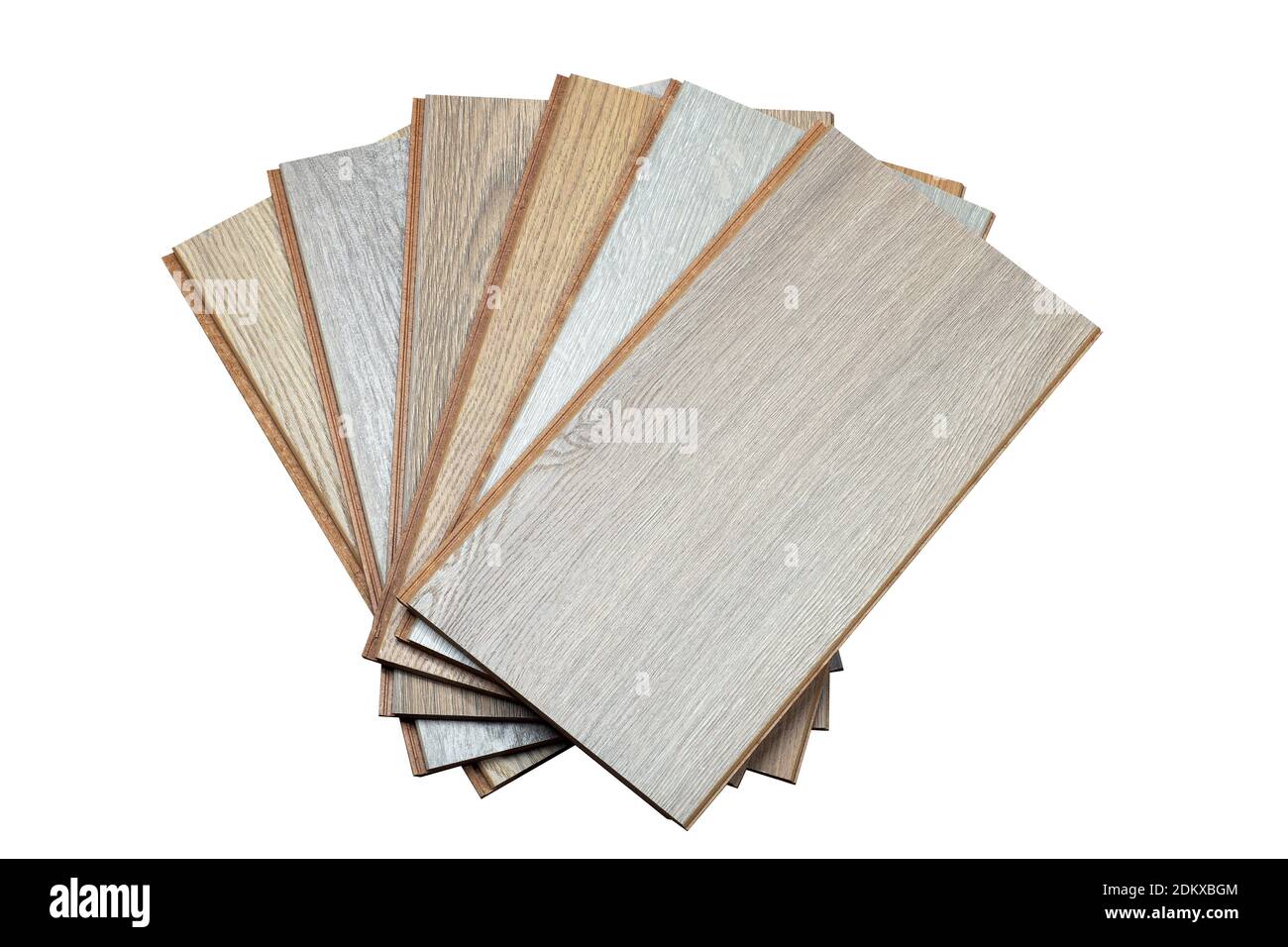 Fond laminé. Échantillons de parquet ou de stratifié avec un motif et une texture de bois pour le revêtement de sol et la conception intérieure. Production de parquet Banque D'Images