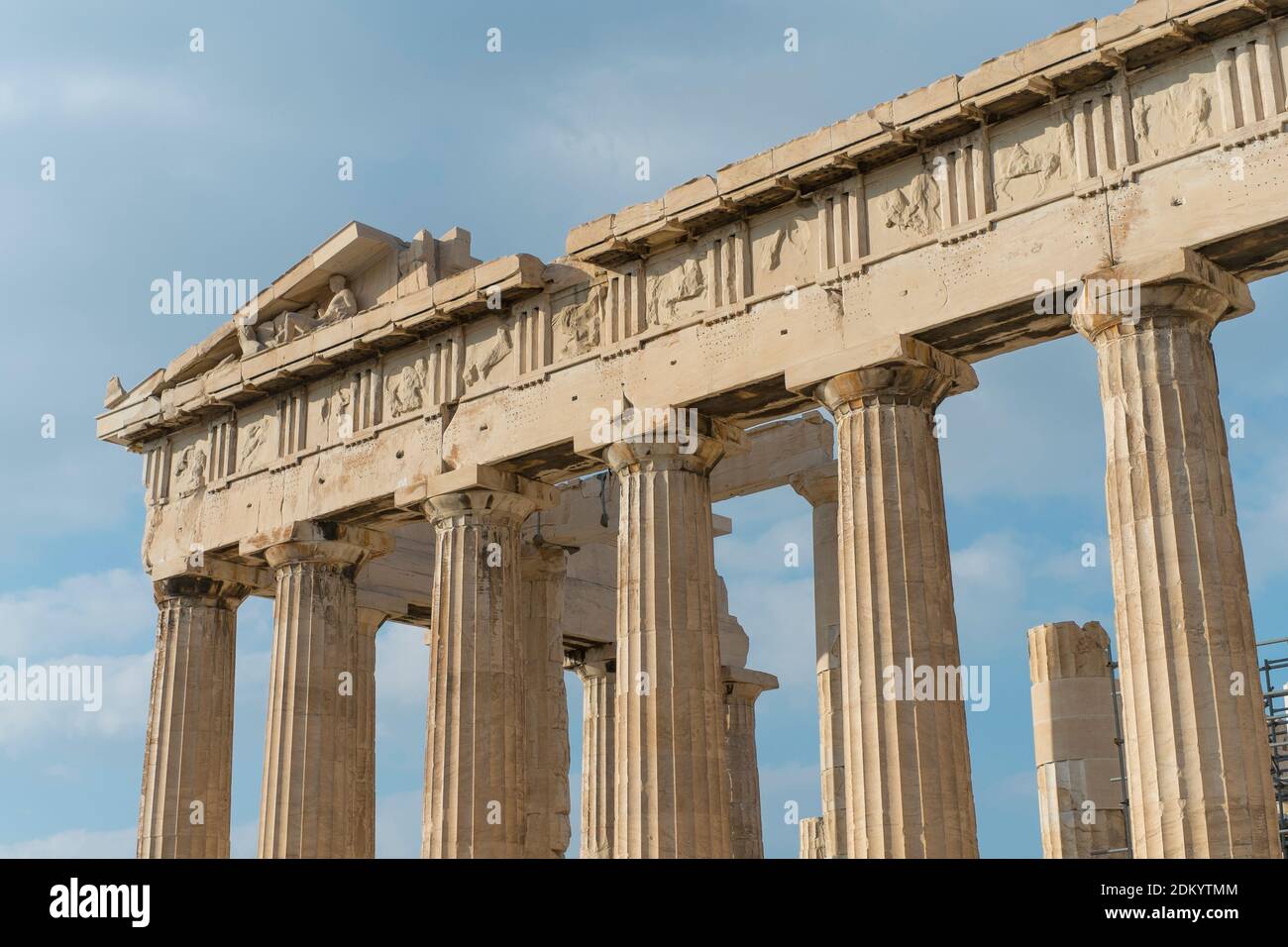 Grèce : Acropole d'Athènes et Aegine Banque D'Images
