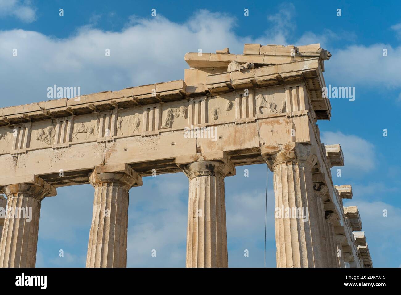 Grèce : Acropole d'Athènes et Aegine Banque D'Images