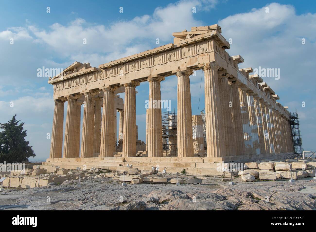 Grèce : Acropole d'Athènes et Aegine Banque D'Images