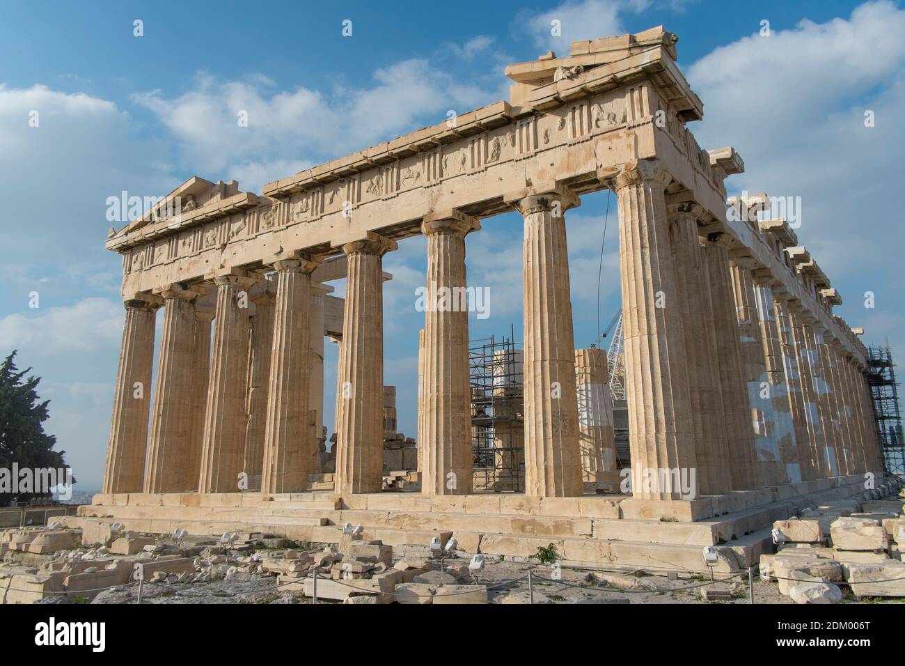 Grèce : Acropole d'Athènes et Aegine Banque D'Images