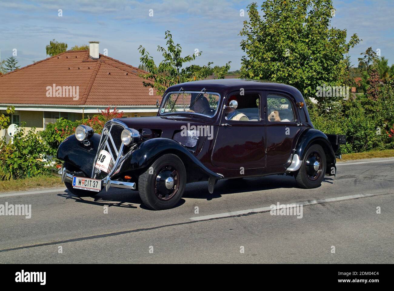 Reisenberg, Autriche - 07 octobre 2006: Laxenburg Classic - un événement annuel de sport automobile pour les voitures anciennes sur les routes publiques en Basse-Autriche, Citroën 11 Banque D'Images