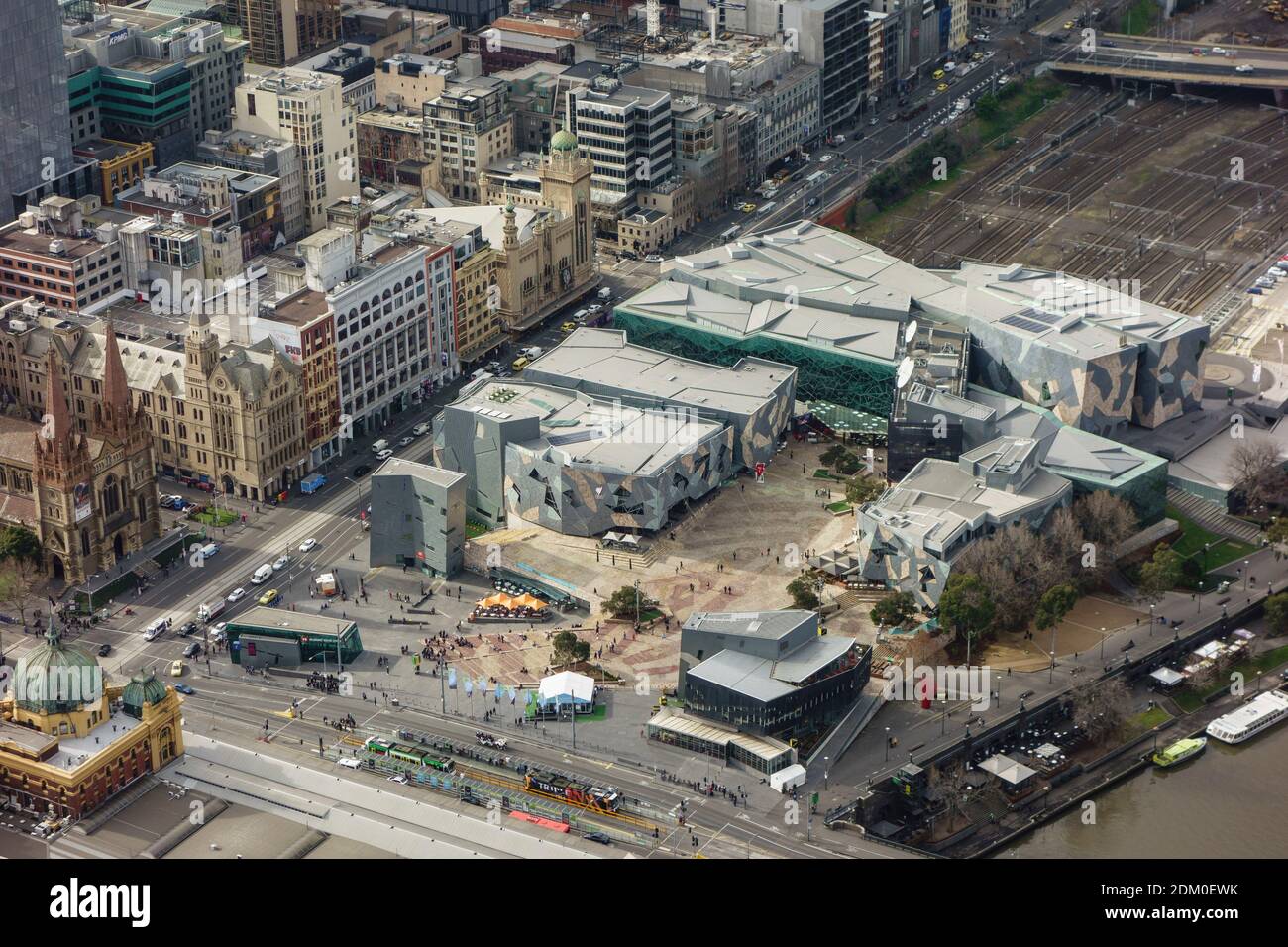 Australie : vue sur Melbourne depuis Eureka Skydeck Banque D'Images