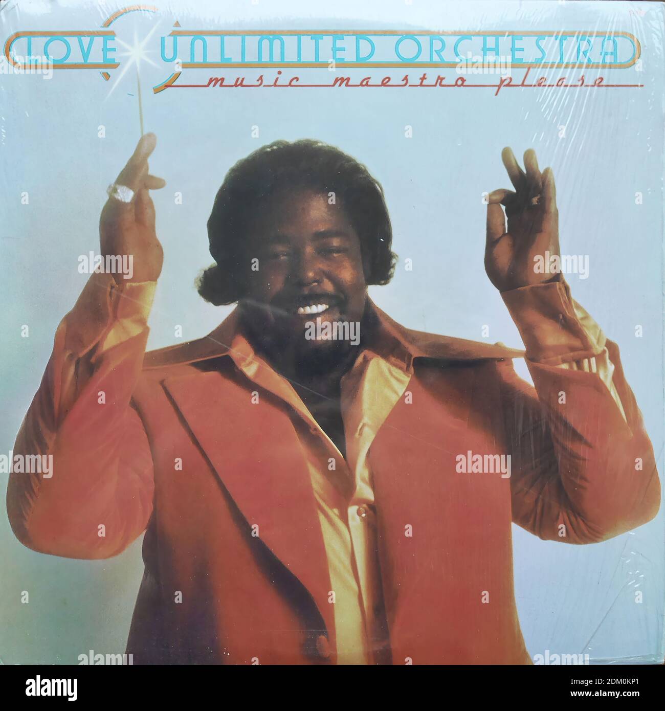 Barry White & The Love Unlimited Orchestra - Music Maestro Please, 1975 - Vintage vinyle album cover Banque D'Images