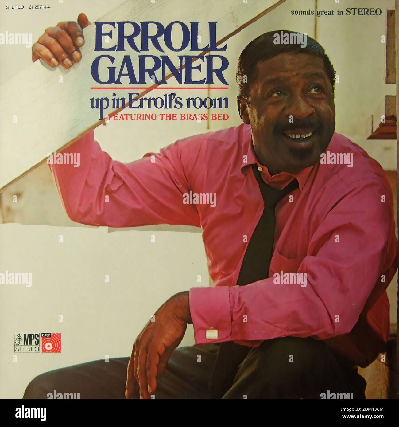 Erroll Garner - dans la chambre d'Erroll ft. The Brass Bed, BASF MPS Stereo - Vintage vinyle album Cover Banque D'Images