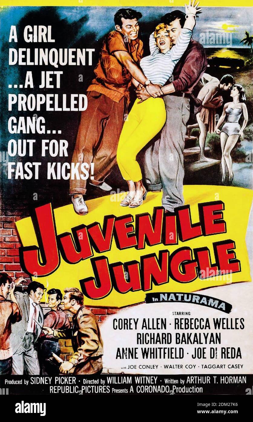 FILM JUVENILE JUNGLE 1958 Republic Pictures Banque D'Images
