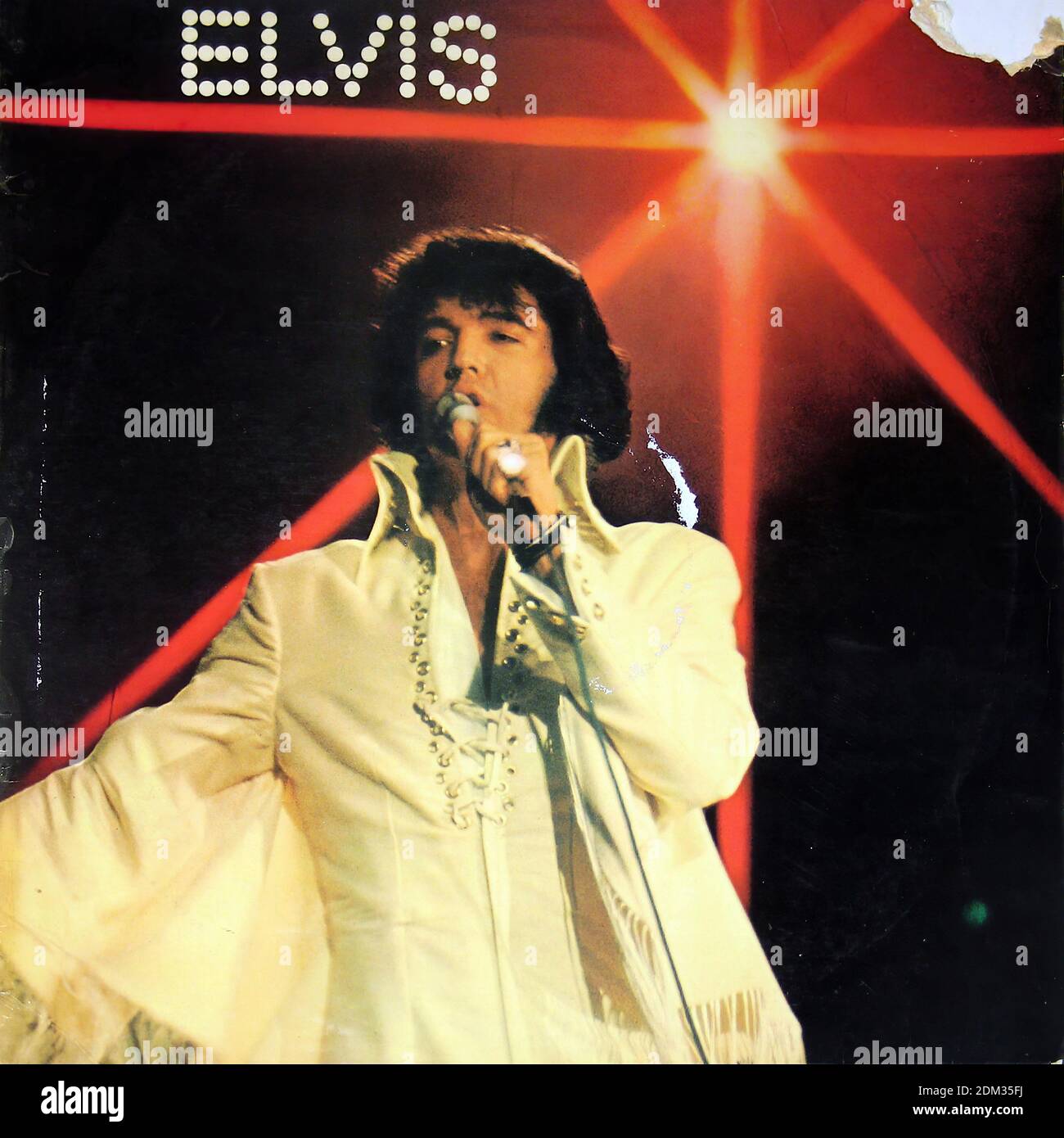 Elvis Presley vous ne marnerez jamais seul - Vintage Vinyl Record Couvercle Banque D'Images