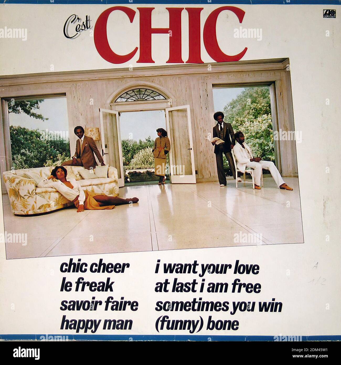 CHIC c'est CHIC, FRÉQ OUT W LUTHER VANDROSS - Vintage Vinyl Record Cover Banque D'Images