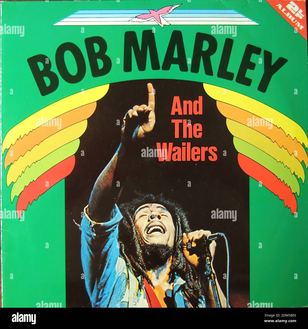 Bob Marley & The Wailers (2LP) - Vintage Vintage Vintage Vinyl album couvercle Banque D'Images