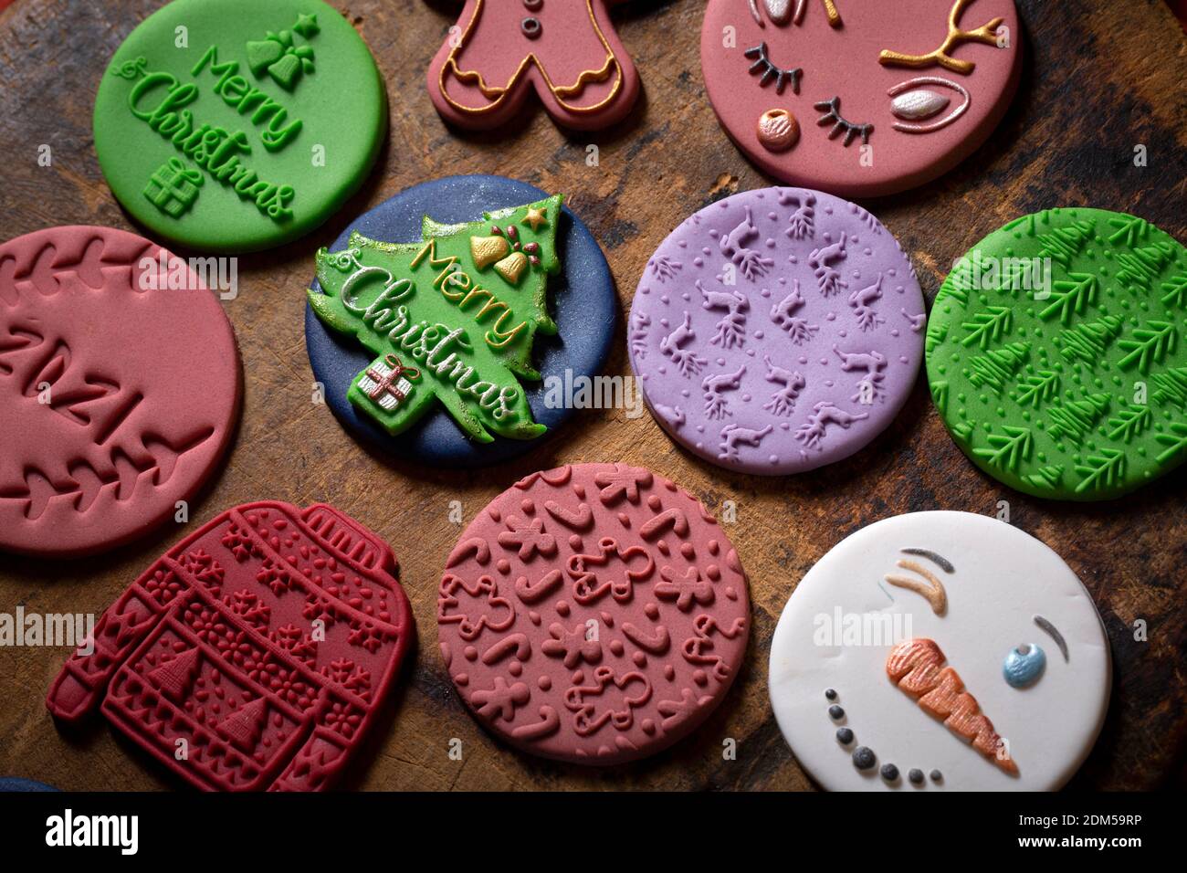 bonbons de noël 2021 Banque D'Images