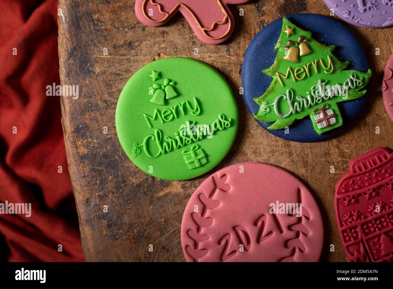 bonbons de noël 2021 Banque D'Images