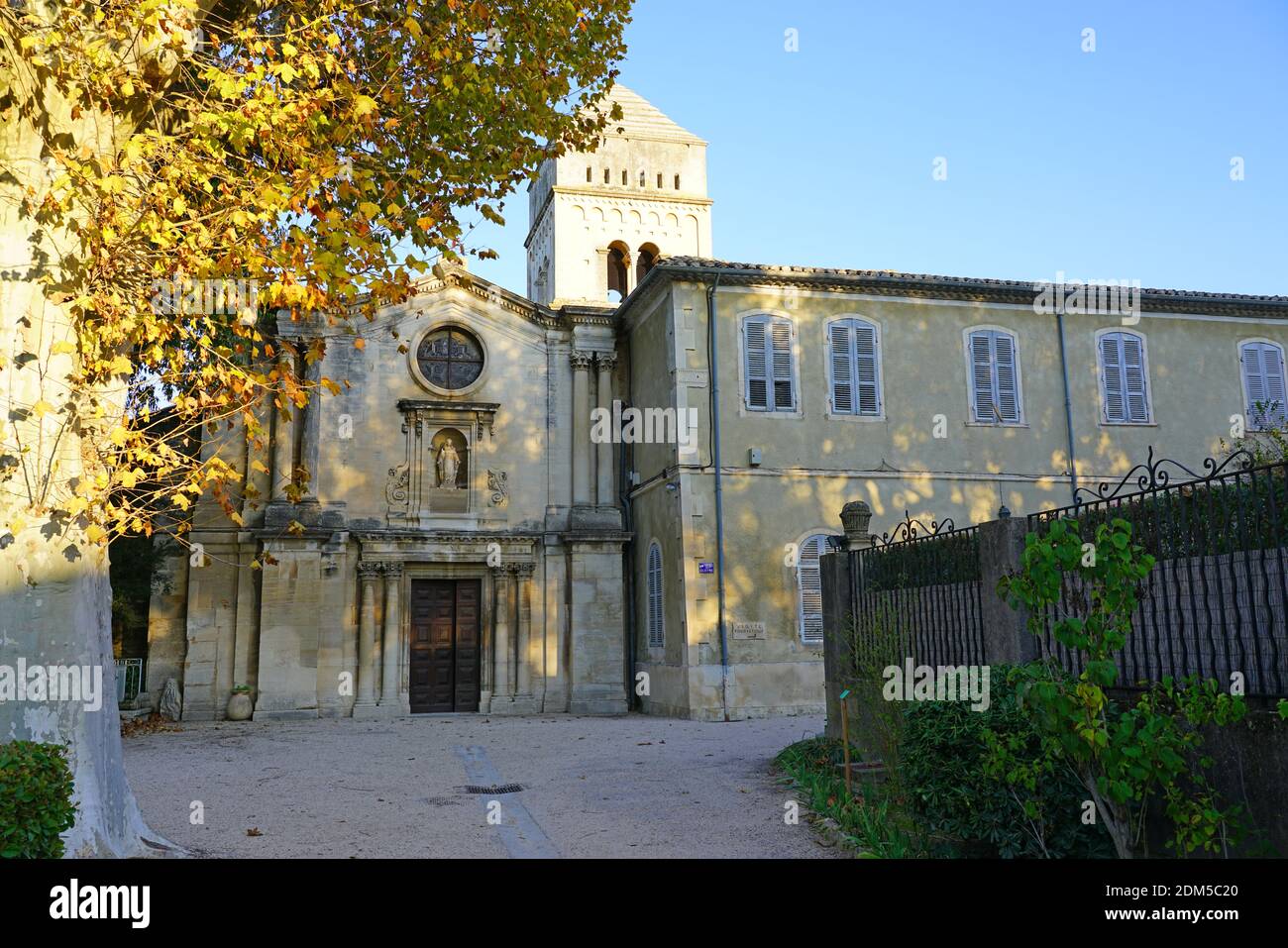 SAINT-REMY DE PROVENCE, FRANCE -12 NOV 2019- vue de Saint-Paul de Mausole, un asile psychiatrique historique historique historique où était le peintre Vincent Van Gogh Banque D'Images