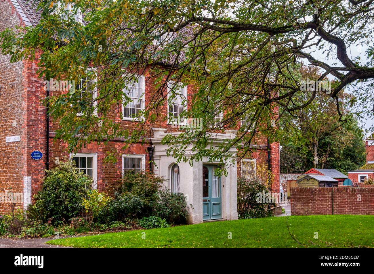 High House à Heacham, Norfolk, est une maison classée du XVIIIe siècle de grade II construite principalement en pierre à carne. Banque D'Images