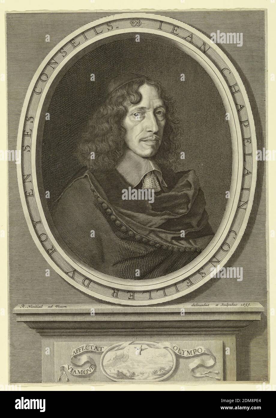 Portrait de Jean Chapelain, Robert Nanteuil, Français, 1623 1678