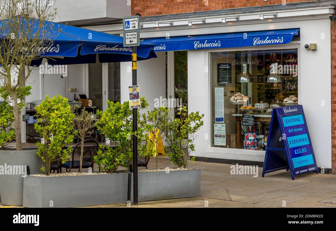 Restaurant Carluccio's à Stratford-upon-Avon. Banque D'Images