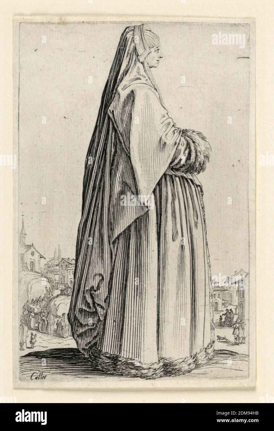 La Noblesse, Jacques Callot, Français, 1592–1635, Etching sur papier couché, France, 1622–1623, imprimé Banque D'Images