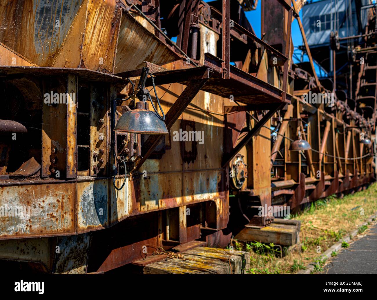 Pelle hydraulique OverBurden dans le musée en plein air de Ferropolis près de Graefenhainichen in Saxe Banque D'Images