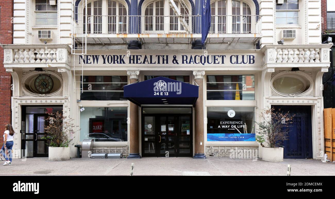 [Magasin historique] New York Health & Racquet Club, 24 E 13th St, New York, NYC photo d'un centre de fitness à Union Square Banque D'Images