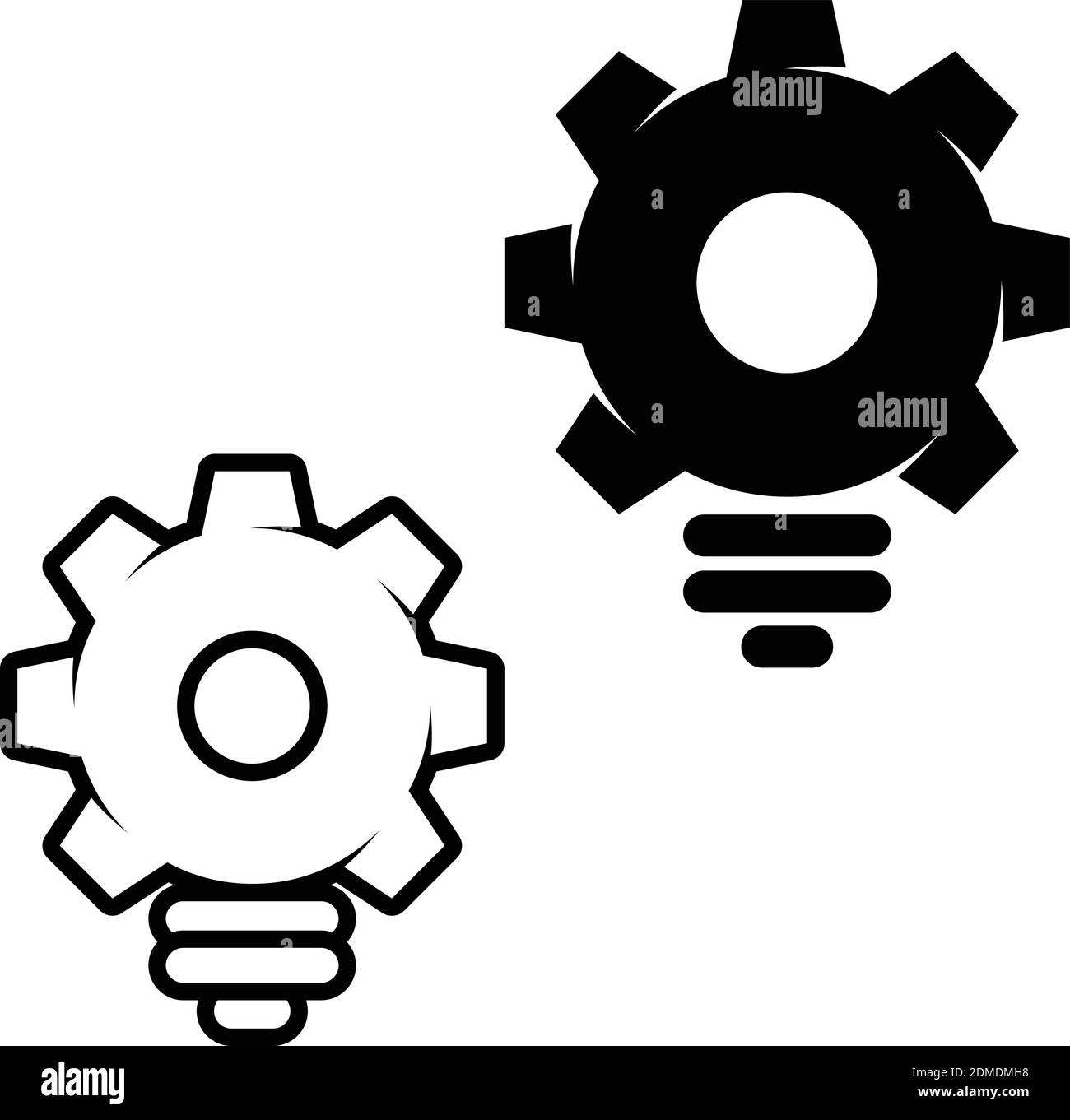 Vecteur d'icône en forme de bulbe créatif dans un style moderne et plat pour le Web, le graphisme et le design mobile. Illustration vectorielle EPS.8 EPS.10 Illustration de Vecteur