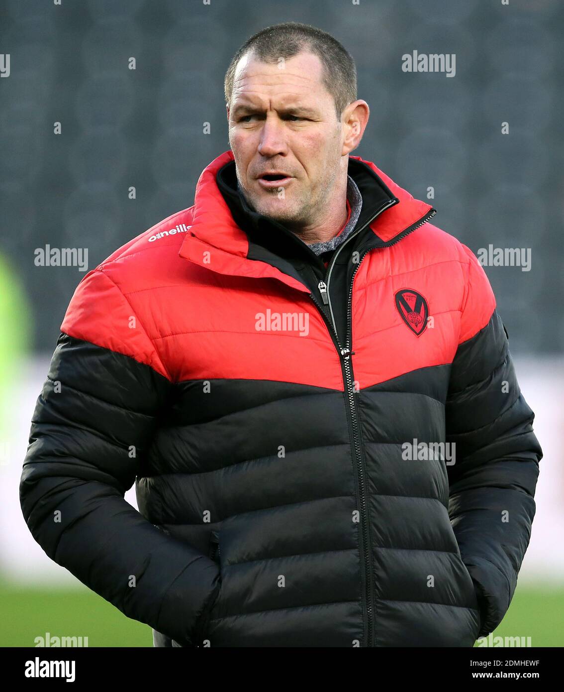Photo du dossier datée du 16-02-2020 de l'entraîneur-chef de St Helens Kristian Woolf. Banque D'Images