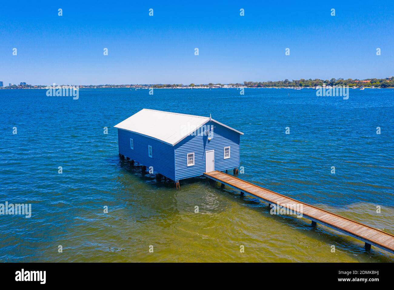 Blue Boat House à Perth, Australie Banque D'Images