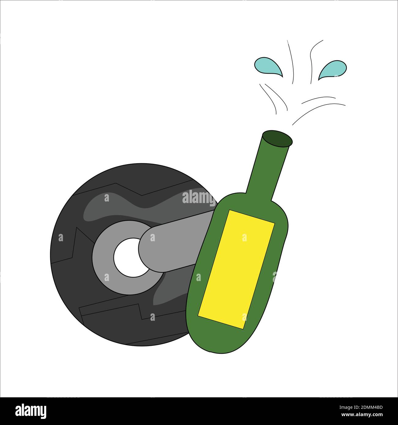 Finition de la course du moteur. Clip Art, conception d'illustrations vectorielles Illustration de Vecteur