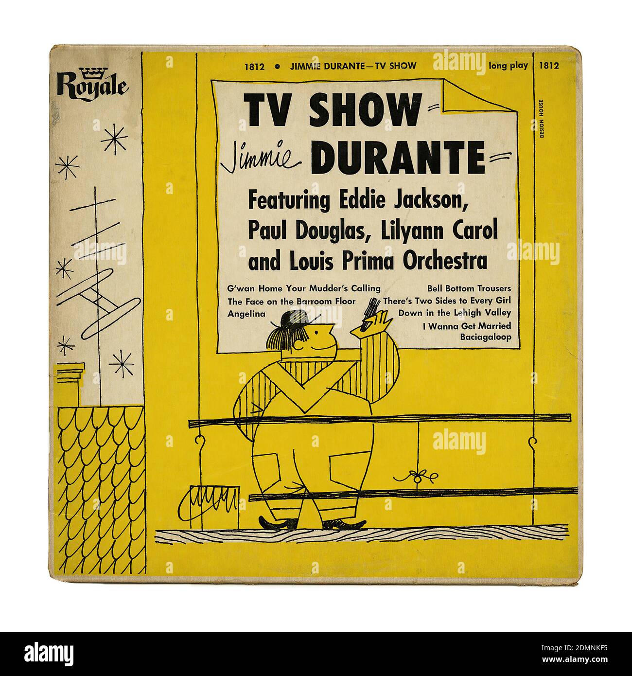TV Show - couverture Vintage Record Banque D'Images