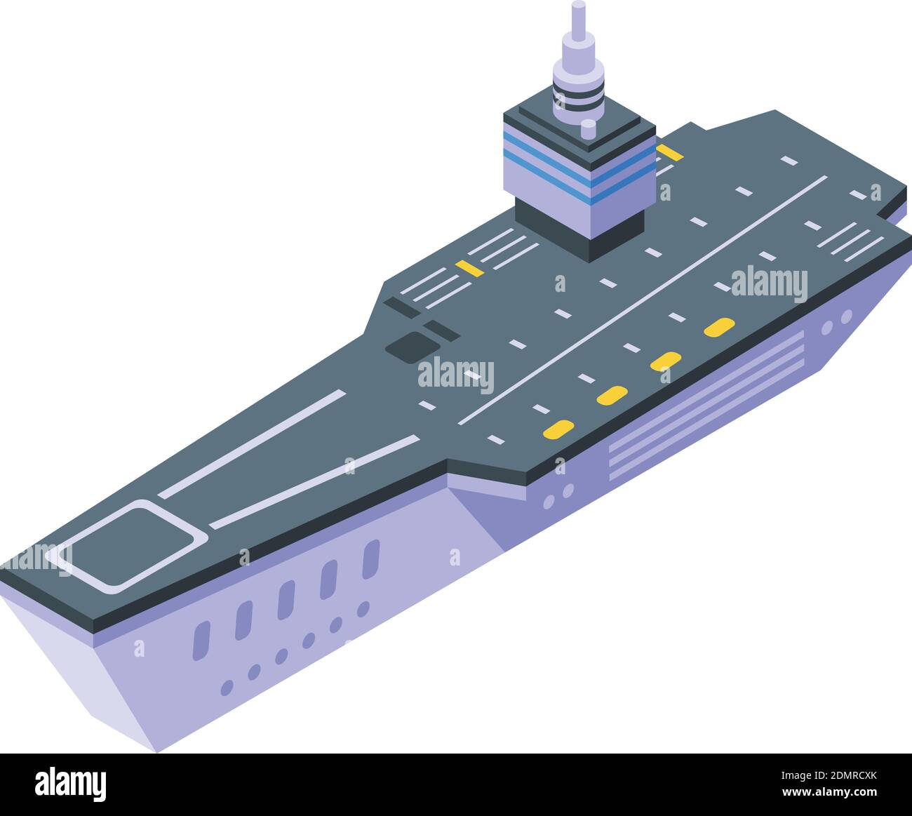 Icône d'attaque du porte-avion. Isométrique de l'icône de vecteur d'attaque de porte-avions pour la conception de sites Web isolée sur fond blanc Illustration de Vecteur