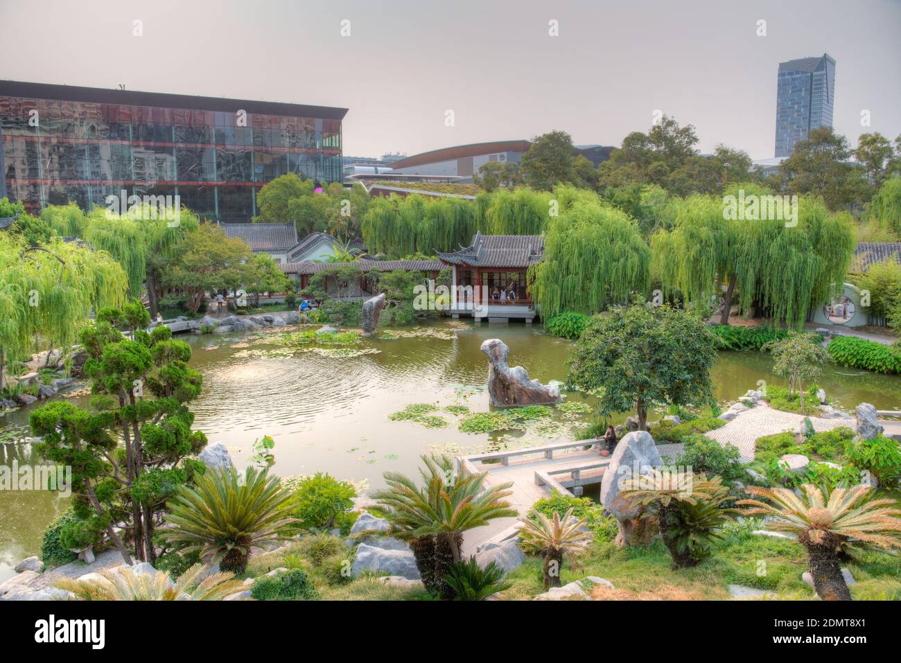 SYDNEY, AUSTRALIE, 30 DÉCEMBRE 2019 : vue sur le jardin chinois de l'amitié à Sydney, Australie Banque D'Images