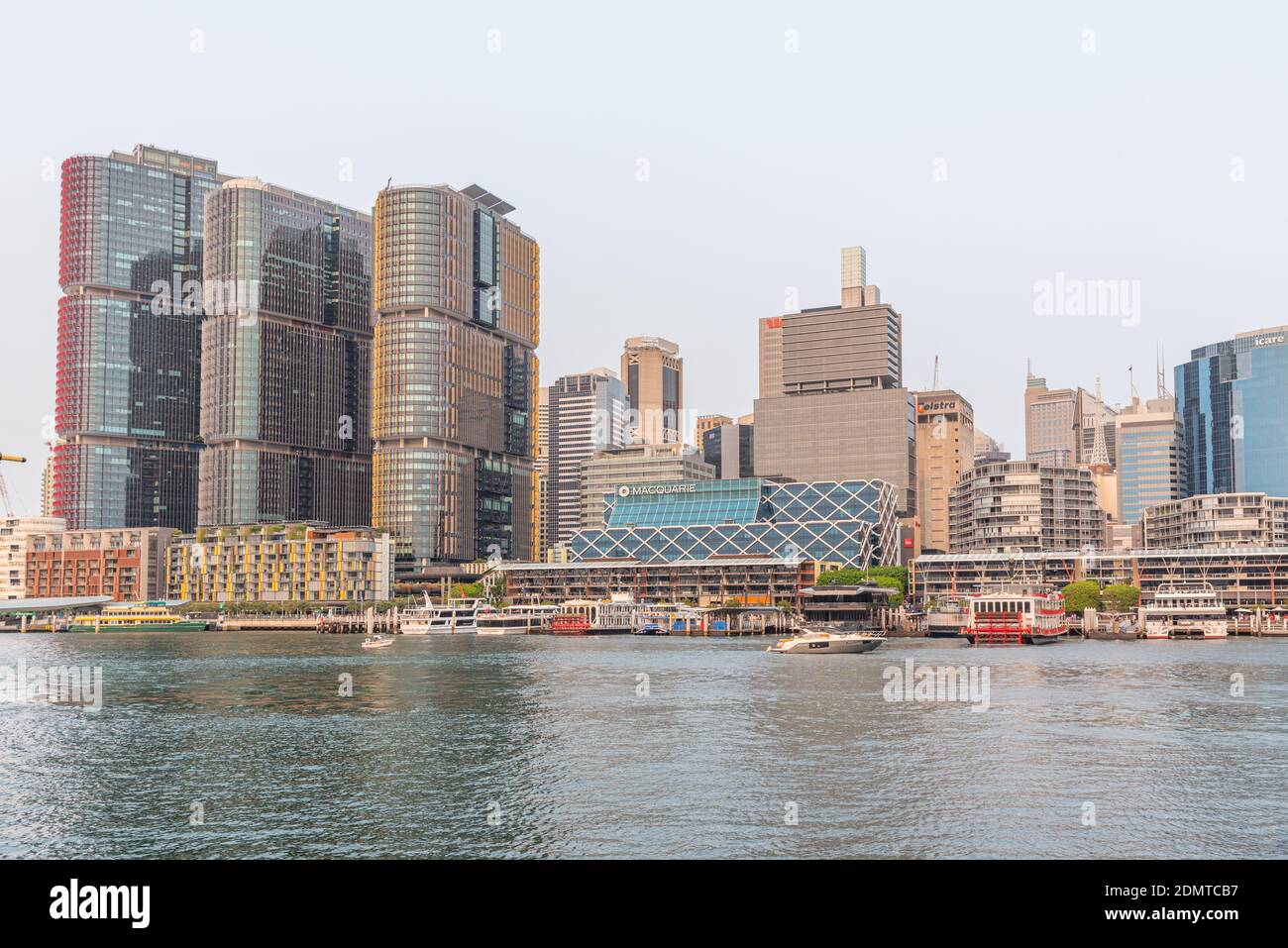 SYDNEY, AUSTRALIE, 30 DÉCEMBRE 2019 : paysage urbain de Sydney, vue de Darling Habrour, Australie Banque D'Images