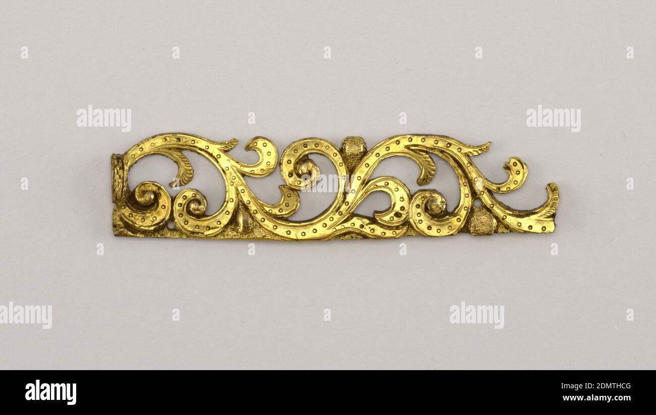 Monture, bronze, simple rognon, avec nœud décoratif au centre., France, env. 1750, métallurgie, Arts décoratifs, Mont Banque D'Images