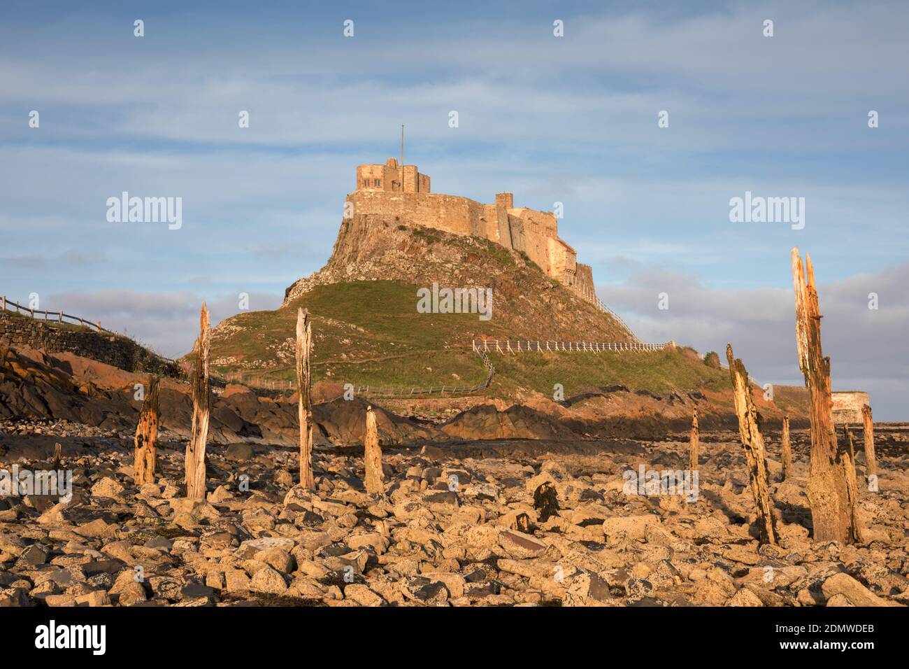 Château de Lindisfarne, Holy Island, Northumberland Banque D'Images
