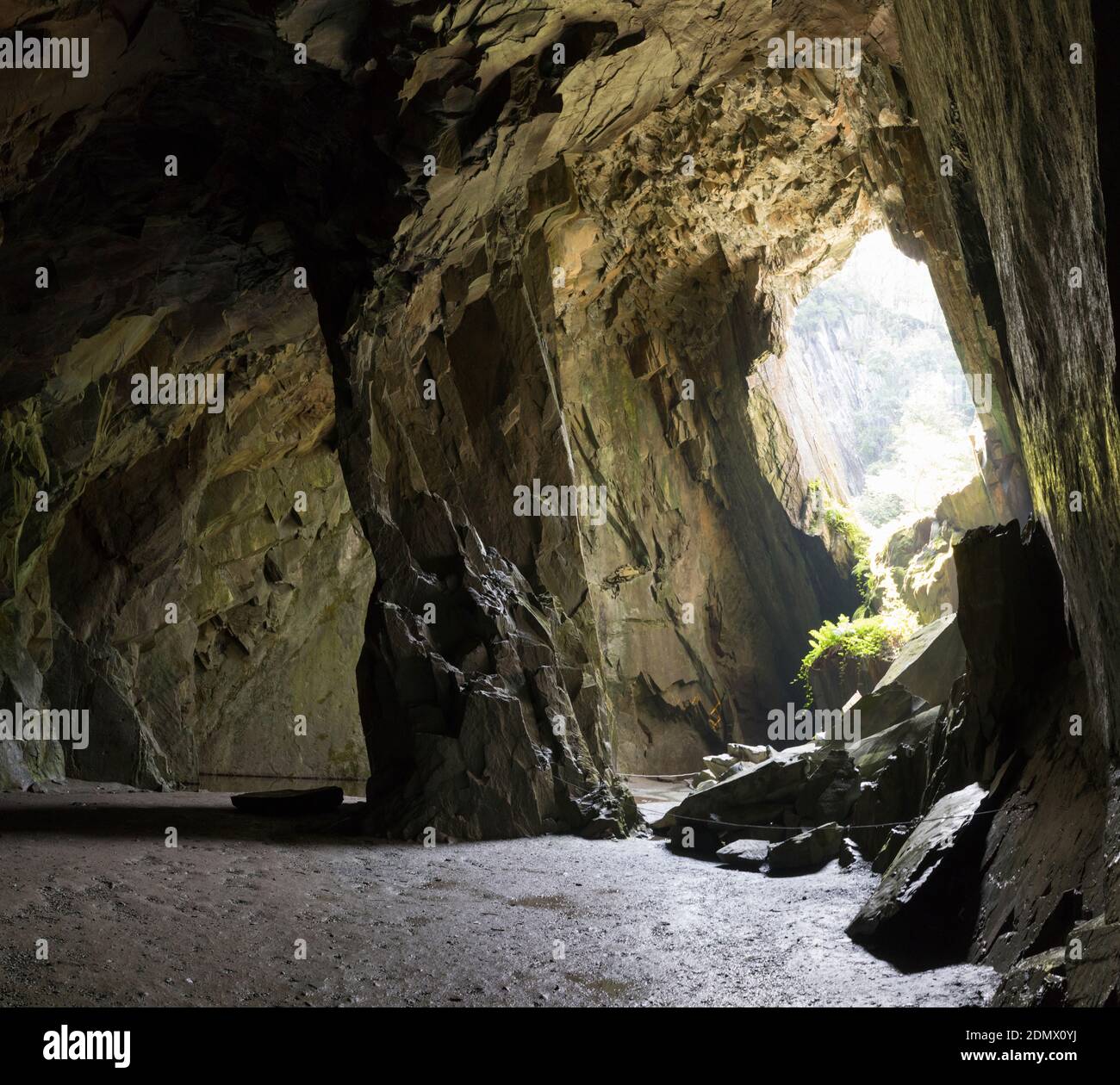 Cathedral Cave, Little Langdale, Cumbria, Royaume-Uni Banque D'Images