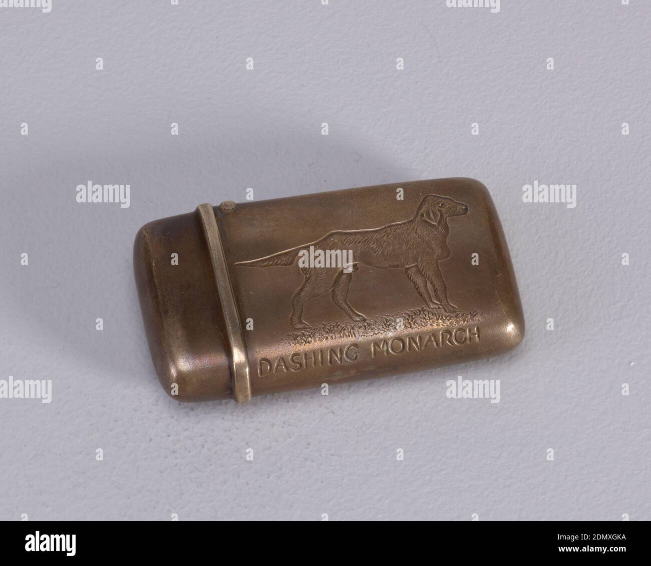 Matchsafe, argent, 1882, conteneurs, Arts décoratifs, matchsafe Banque D'Images