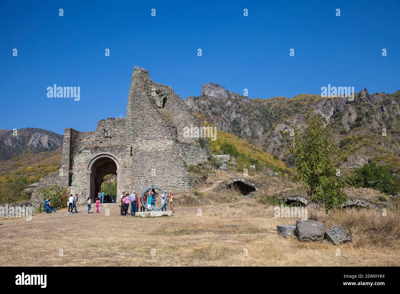 L'Arménie, Lori Province, Akhtala, Monastère Akhtala Banque D'Images