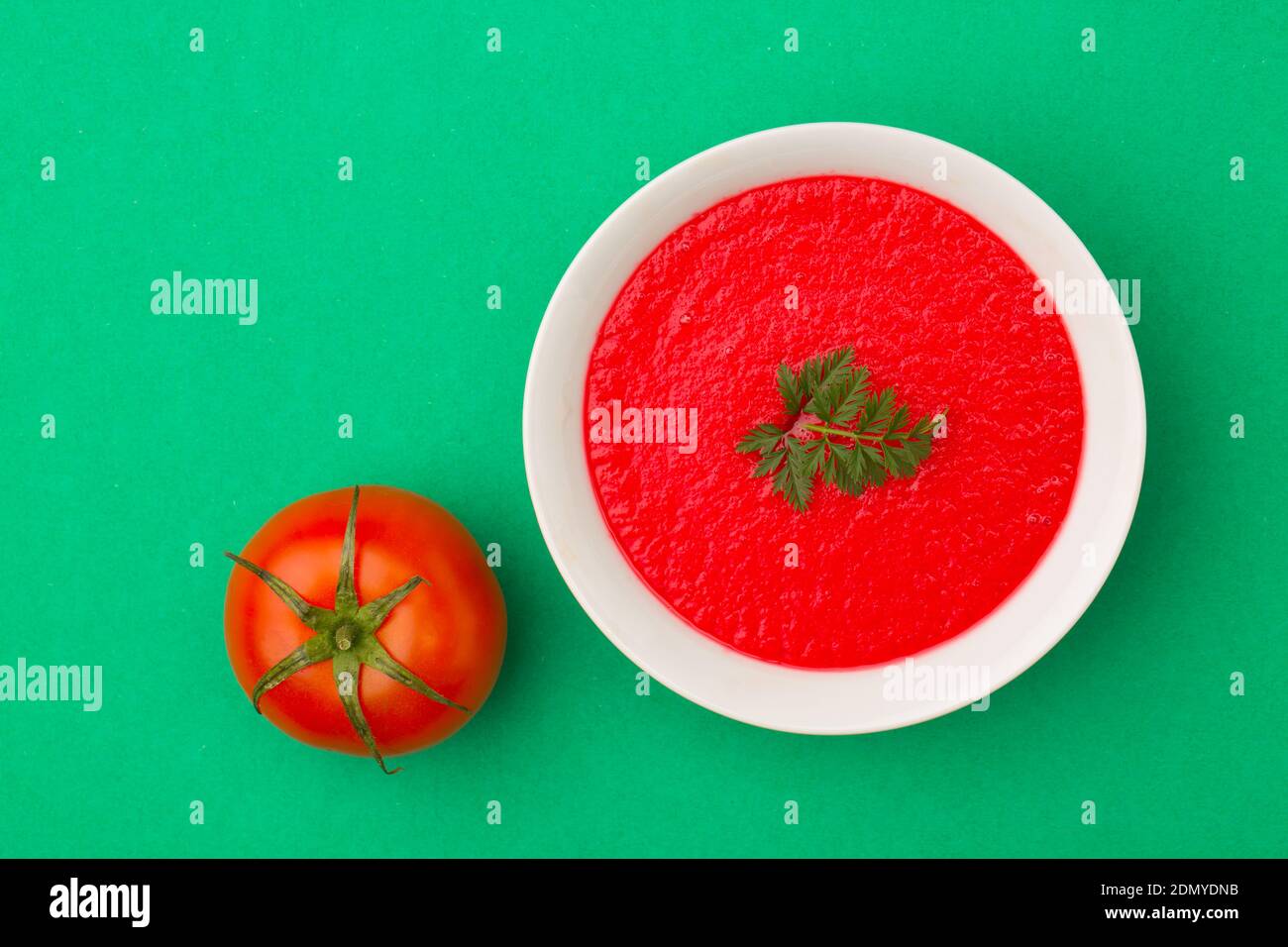 pâte de tomate et tomate fraîche Banque D'Images