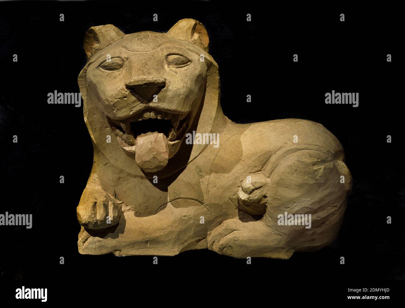 Sphinx et Lion Tamassos 550-500 BC Musée de Chypre, Nicosie grec, Grèce, Chypriotes ( les tombes royales de Tamassos. ) Tamassos - Tamasos - Tamassus - Tamasus était une ville-royaume de Chypre. Banque D'Images
