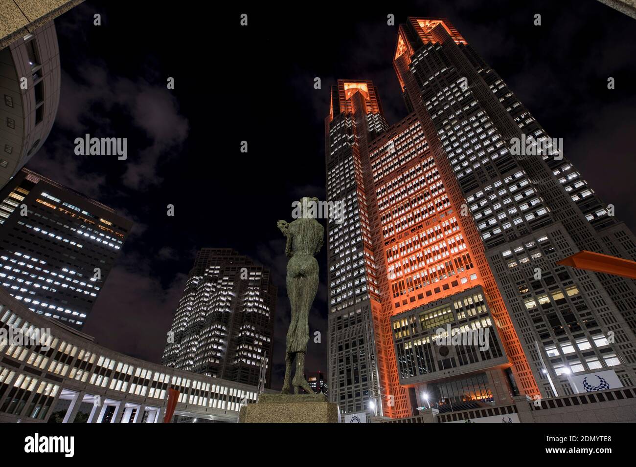Tokyo. 4 novembre 2020. Photo prise le 4 novembre 2020 montre la vue de nuit du Tokyo Metropolitan Government Building à Tokyo, Japon. Tokyo est la capitale et la préfecture la plus peuplée du Japon. Comme vous pouvez vous attendre de l'une des villes les plus animées du monde, Tokyo est incroyablement dynamique la nuit. Credit: Du Xiaoyi/Xinhua/Alay Live News Banque D'Images