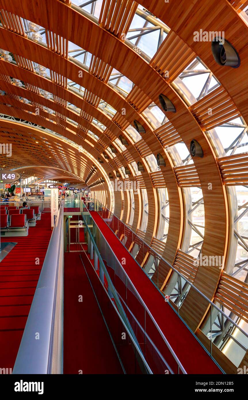 Aéroport de Paris Charles de Gaulle terminal 2e Banque D'Images