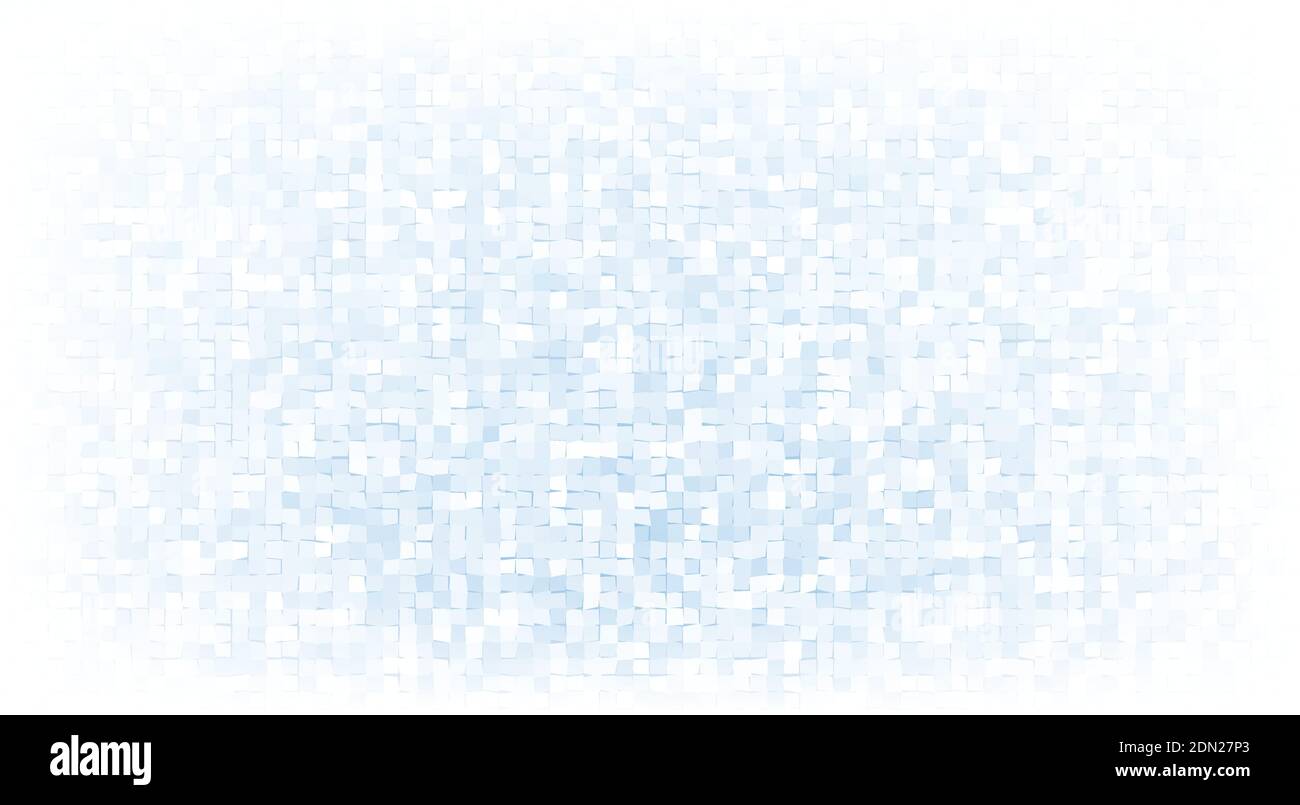 Arrière-plan abstrait en mosaïque bleu clair avec vignette blanche. Motif graphique vectoriel subtil Illustration de Vecteur
