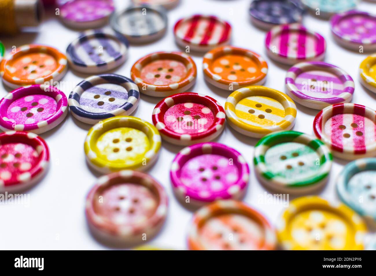 Full Frame Shot de boutons colorés Banque D'Images