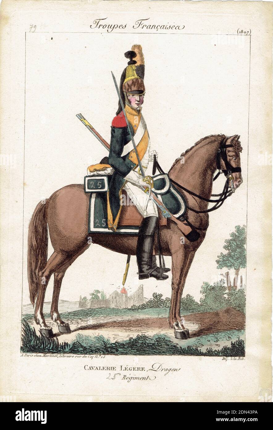 SOLDATS DE PLOMB DELPRADO, CAVALIER 54 Mm, 2ème Régiment De Dragons Anglais Premier Empire