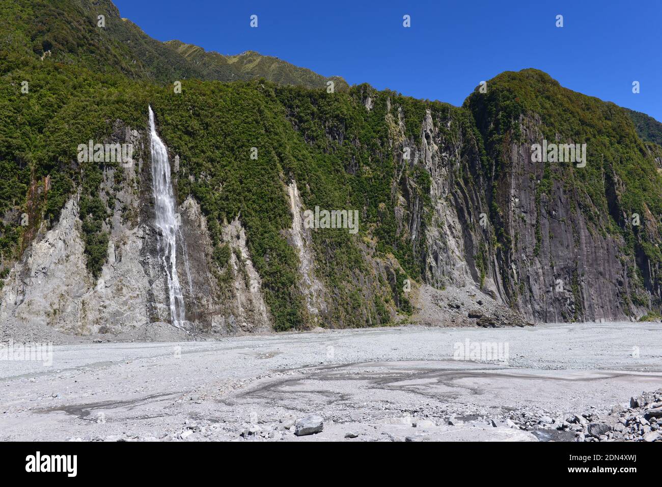 Fox Glacier sur South Island Nouvelle-Zélande Banque D'Images