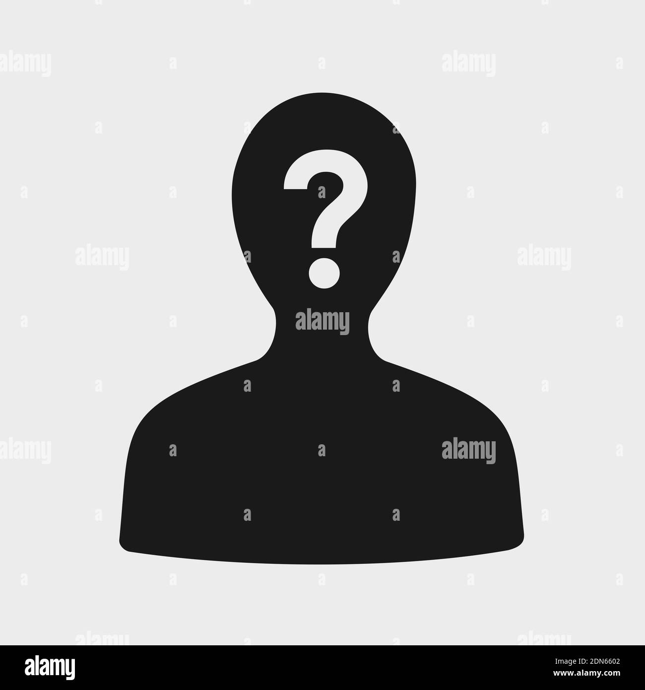 Personne Inconnue Avec Visage Cache Couvert Et Masque Mysterieux Homme Etrange Personnage Anonyme Illustration Vectorielle D Une Silhouette Simple Photo Stock Alamy