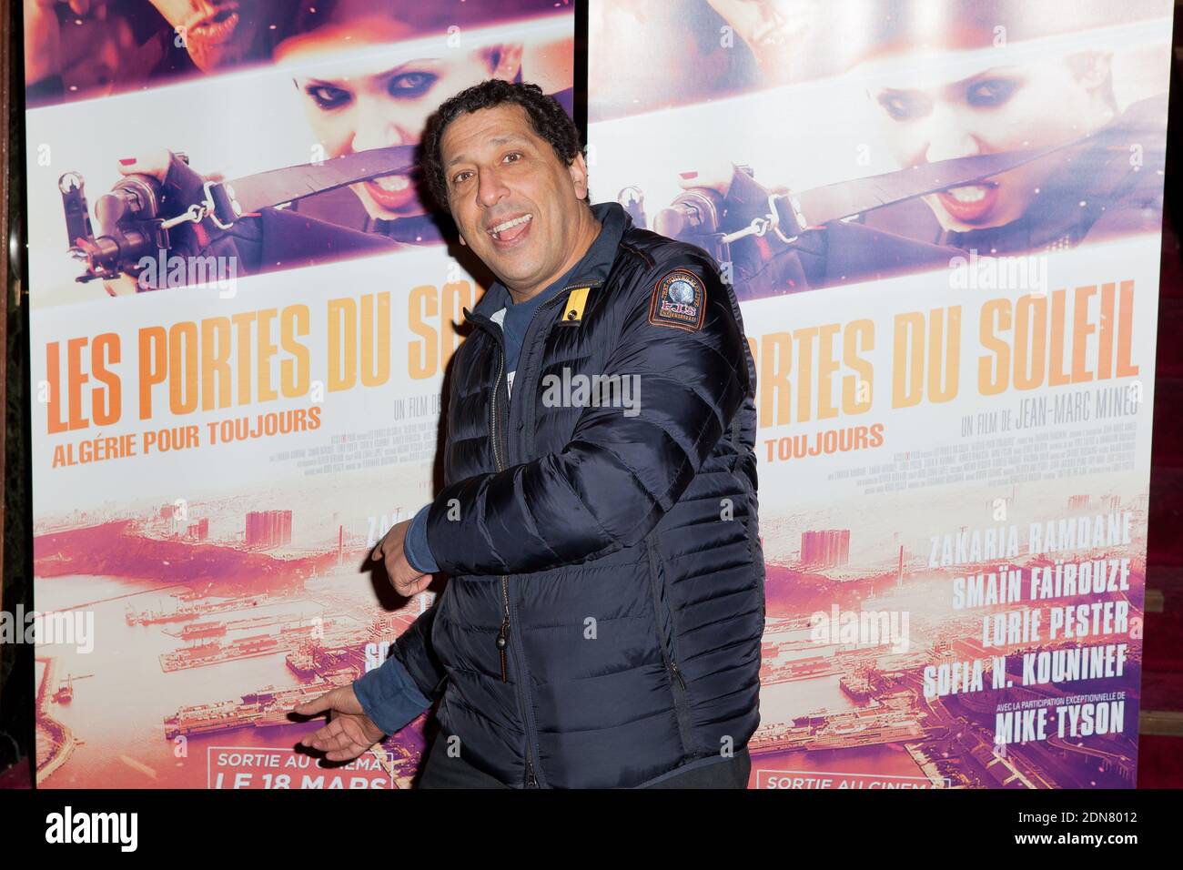 Smain Fairouze assister à la première française du film les portes du soleil  : Algerie pour les tours qui se tient au cinéma Grand rex à Paris, France,  le 10 mars 2015.