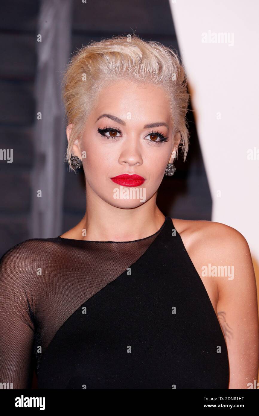 Rita ora participe à la Vanity Fair Oscar Party 2015 organisée par Graydon carter au Wallis Annenberg Center for the Performing Arts le 22 février 2015 à Beverly Hills, Los Angeles, CA, États-Unis. Photo de Chris Elise/ABACAPRESS.COM Banque D'Images