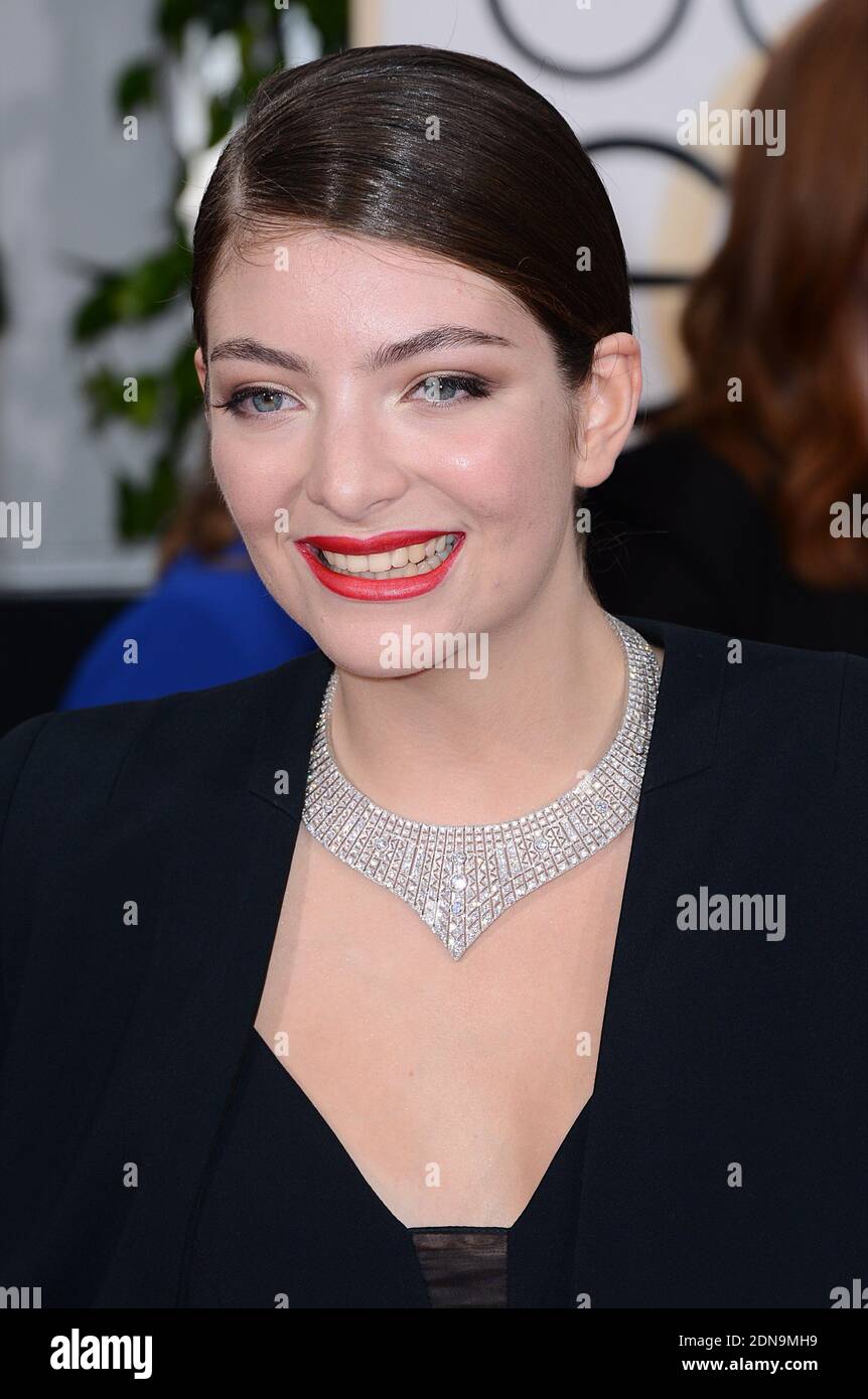 Lorde arrive au 72e Golden Globe Awards annuel qui s'est tenu au Beverly Hilton à Beverly Hills, Los Angeles, CA, États-Unis, le 11 janvier 2015. Photo de Lionel Hahn/ABACAPRESS.COM Banque D'Images