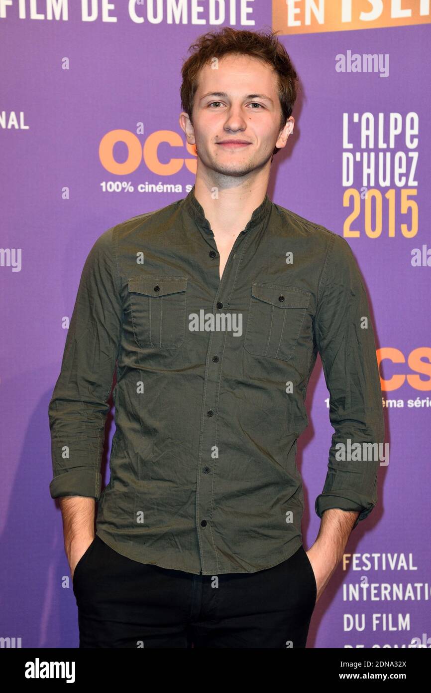 Mathieu Spinosi lors de la 18e cérémonie d'ouverture du Festival du film de Comedy de l'Alpe d'Huez, tenue à l'Alpe d'Huez, en France, le 14 janvier 2015. Photo de Nicolas Briquet/ABACAPRESS.COM Banque D'Images