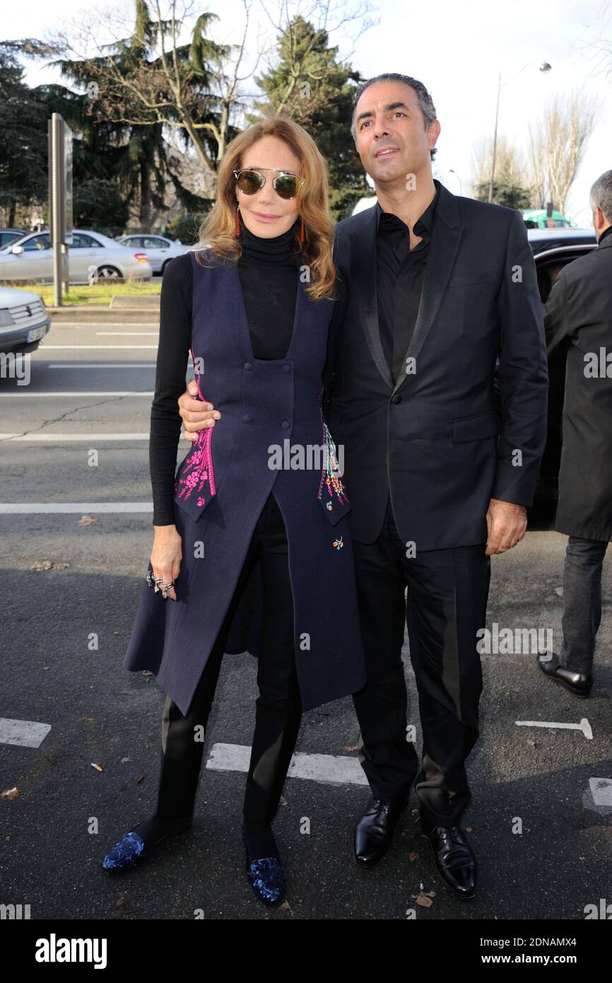Marisa Berenson et Jean-Michel Simonian assistent à la présentation de la collection pour hommes automne-hiver 2015/2016 de Dior, qui s'est tenue au tennis Club de Paris à Paris, en France, le 25 janvier 2015. Photo d'Alban Wyters/ABACAPRESS.COM Banque D'Images