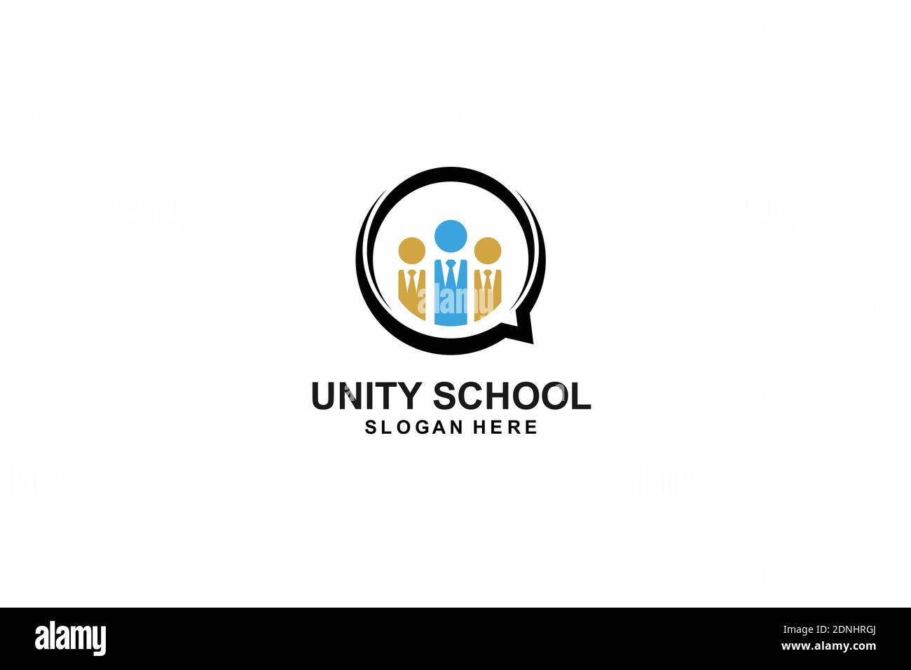 Modèle de logo Unity School, icône, symbole, design Image Vectorielle ...